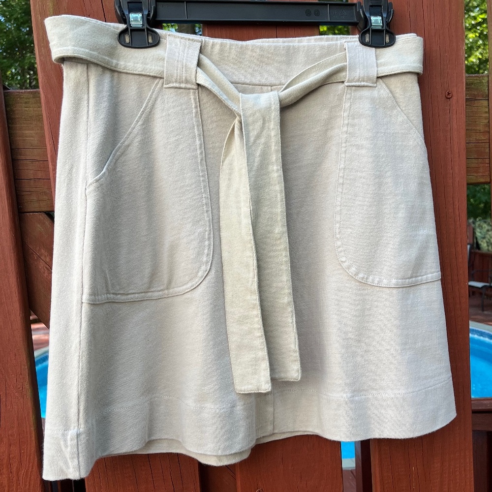 Garnet Hill Cotton Mini Skirt, Size 10 - Picture 2 of 8